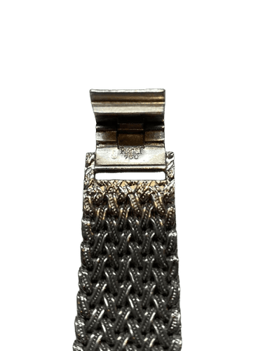 Montre Piaget - Montre vintage elliptique en or blanc 18K et diamants 58 Facettes