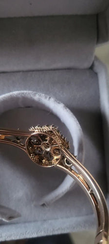 Bracelet Napoléon III - Bracelet en or rose 18 carats, argent et diamants 58 Facettes