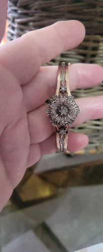 Bracelet Napoléon III - Bracelet en or rose 18 carats, argent et diamants 58 Facettes