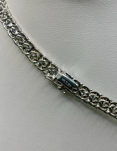 Collier Collier vintage en or blanc 18 ct 58 Facettes
