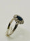 Bague 54 Bague vintage en or blanc 18 carats saphir et diamants 58 Facettes