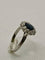 Bague 54 Bague vintage en or blanc 18 carats saphir et diamants 58 Facettes