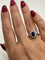 Bague 54 Bague vintage en or blanc 18 carats saphir et diamants 58 Facettes