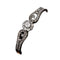 Bracelet Bracelet rigide - Or jaune et argent, diamants taille ancienne 58 Facettes 4418