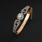 Bracelet Bracelet rigide - Or jaune et argent, diamants taille ancienne 58 Facettes 4418