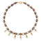 Collier Collier rivière à pampilles en or et argent, diamants, rubis et perles fines 58 Facettes A3148