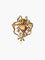 Pendentif Broche pendentif cœur style Louis XVI en or jaune 18k, platine, diamants et rubis 58 Facettes 1547