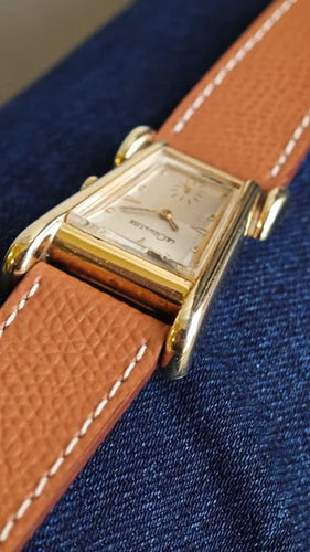 Montre Jaeger-LeCoultre Aristocrat « Sauterelle » - Montre homme plaquée or 10 carats 58 Facettes