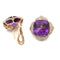 Boucles d'oreilles Piranesi - Boucles d’oreilles en or rose 18 carats améthyste et diamants 58 Facettes