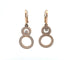 Boucles d'oreilles Chopard Happy 8 - Boucles d'oreilles en or rose 18 carats 58 Facettes