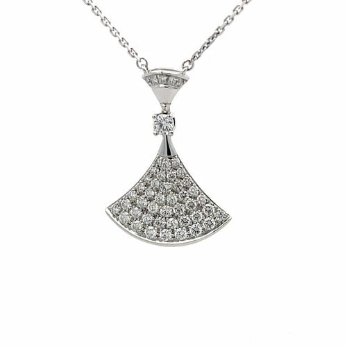 Collier Bvlgari Divas' Dream - Collier en or blanc 18 carats et diamants 58 Facettes