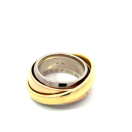Bague 53 Cartier - Bague Trinity Tourbillon R10 58 Facettes
