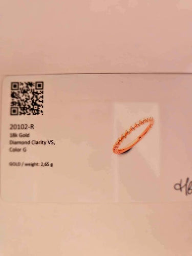Bague 53 Hulchi Belluni Trésor - Bague en or rose 18 ct 58 Facettes 20102-R