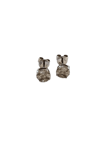 Boucles d'oreilles Hulchi Belluni - Boucles d’oreilles en or blanc 18 ct et diamants 58 Facettes 94401b08-WW