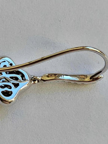 Boucles d'oreilles Hulchi Belluni - Boucles d'oreilles en or blanc et diamants 58 Facettes 55401-WW