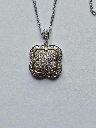 Pendentif Hulchi Belluni - Pendentif en or jaune et blanc avec diamants 58 Facettes 55203-YWW