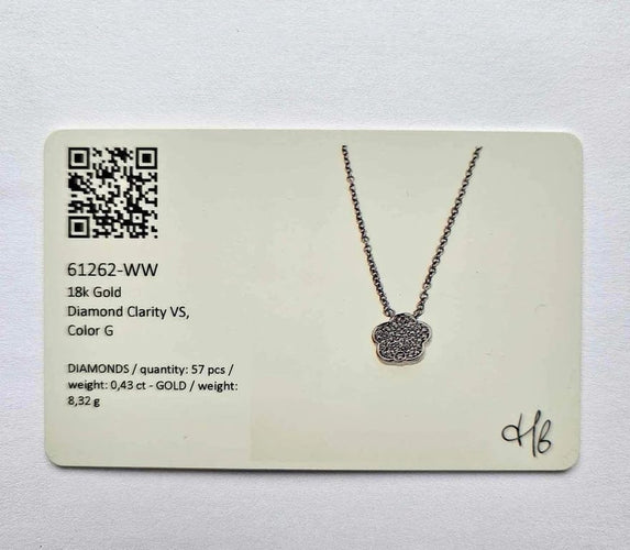Pendentif Hulchi Belluni - Pendentif en or blanc 18 ct et diamants 58 Facettes 61262-WW