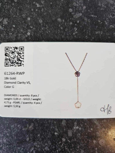 Collier Hulchi Belluni Magritte - Collier en or rose 18 ct, diamants et perles 58 Facettes 61264-RWP