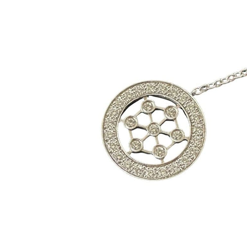 Collier Tiffany & Co - Collier « Voile diamant » en platine et diamants 58 Facettes