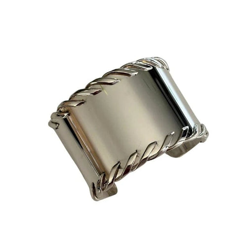 Bracelet Hermès - Bracelet manchette en argent 58 Facettes