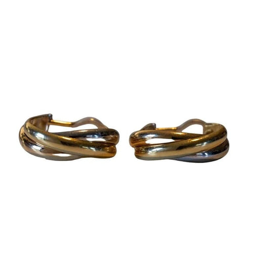 Boucles d'oreilles Cartier Trinity - Clips d’oreilles en 3 ors 58 Facettes