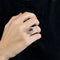 Bague 54 Bague rubellite et diamants en or blanc 58 Facettes