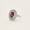 Bague 54 Bague rubellite et diamants en or blanc 58 Facettes