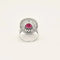 Bague 54 Bague rubellite et diamants en or blanc 58 Facettes