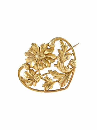 Broche Flora - Broche en or jaune 750/1000 58 Facettes