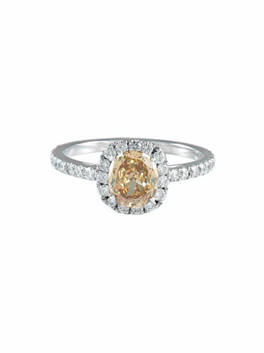 Bague 51 Bague solitaire SOLIS en or blanc 750 avec diamants 58 Facettes