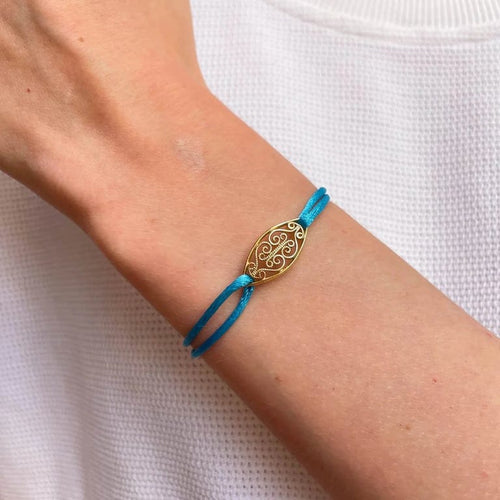 Bracelet MILA - Bracelet cordon en or jaune 750/1000 58 Facettes