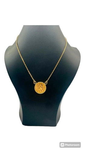 Collier Collier maille forçat - Pièce 20 francs Napoléon en or 58 Facettes