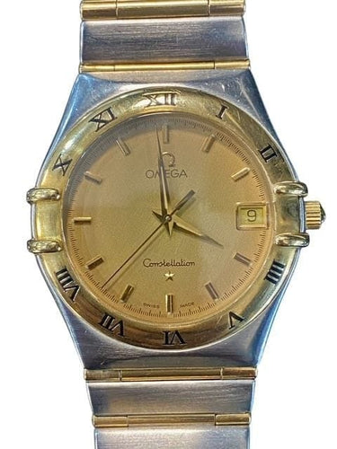 Montre Omega Constellation - Montre mixte en acier et or jaune 58 Facettes