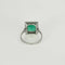 Bague 56 Art Déco - Bague en platine 950 à émeraude et diamants 58 Facettes LF19