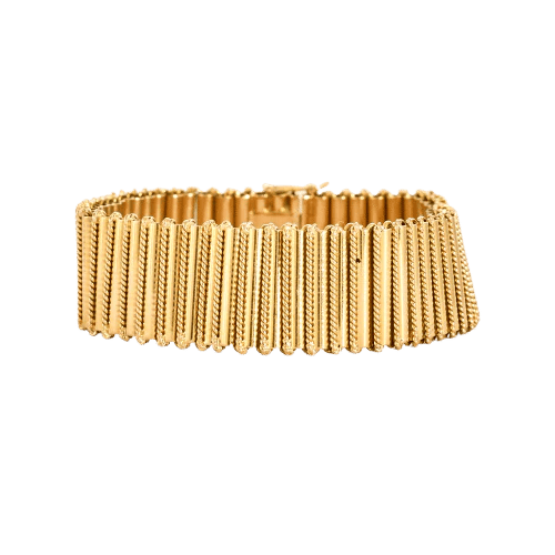 Bracelet Bracelet articulé en or jaune 18K (750) 58 Facettes LF23