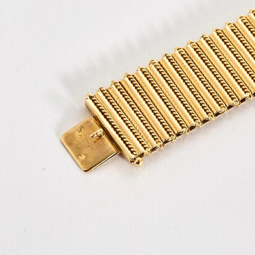Bracelet Bracelet articulé en or jaune 18K (750) 58 Facettes LF23