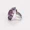 Bague 52 1/2 Bague en or blanc 18 carats, améthyste et diamants 58 Facettes 239