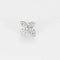 Boucles d'oreilles Boucles d’oreilles en or blanc en forme de trèfle et diamants 58 Facettes F59