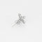 Boucles d'oreilles Boucles d’oreilles en or blanc en forme de trèfle et diamants 58 Facettes F59