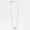 Collier Collier pendentif trèfle en or blanc et diamants 58 Facettes f58