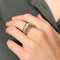 Bague 54 Bague ajourée bicolore en or jaune 18 ct et platine, diamants 58 Facettes 1