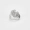 Bague 56 Bague en or blanc 18 carats sertie de diamants taille marquise 58 Facettes