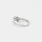 Bague 52 Bague en or blanc 18 carats avec diamants taille émeraude et triangles 58 Facettes