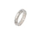 Bague 55 Buccellati Capri Macri - Alliance en or blanc 18 carats et diamants 58 Facettes AP23N38-AN01