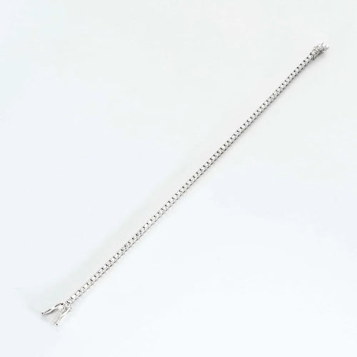 Bracelet Bracelet rivière (tennis) en or blanc 18 carats et diamants 58 Facettes
