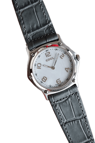Montre Ebel - Montre vintage à cadran nacre blanche quartz 58 Facettes