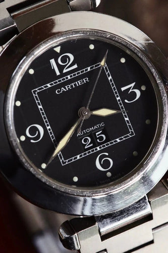 Montre Cartier Pasha - Montre automatique à cadran noir 58 Facettes