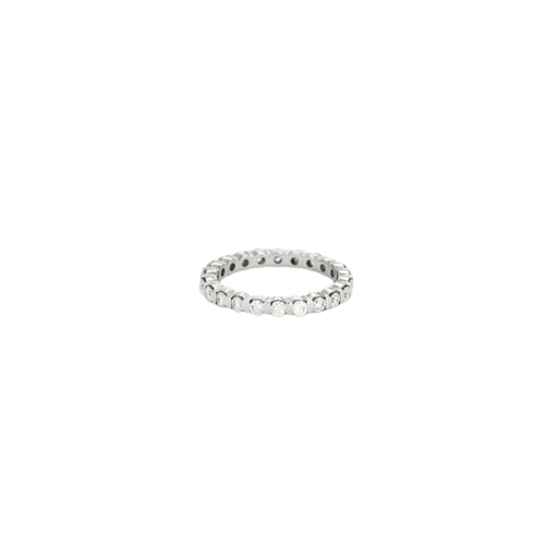 Bague 52 Alliance - Bague en or blanc 18 carats et diamants 58 Facettes 1846506