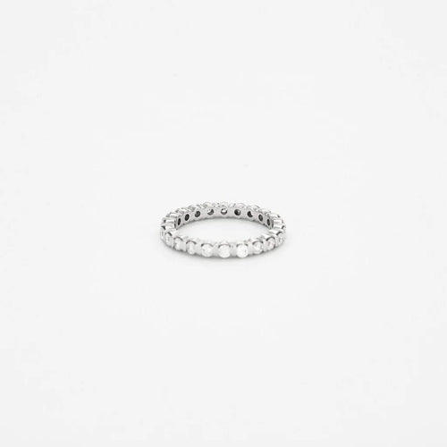 Bague 52 Alliance - Bague en or blanc 18 carats et diamants 58 Facettes 1846506