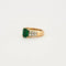 Bague 51 Sallier - Bague en or jaune 18 carats, émeraude et diamants 58 Facettes 2274279